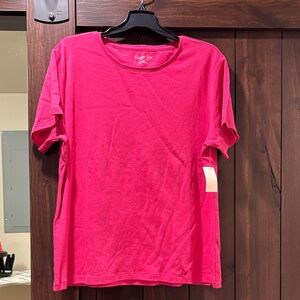 Coldwater Creek Vibrant Pink Short Sleeve Tee